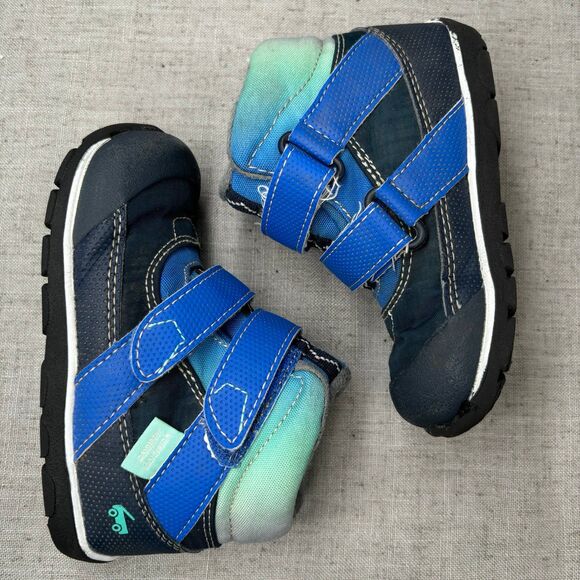 See Kai Run Atlas Dark Blue Snow Boot Rain Boot Waterproof Insulated Kids 8 - Picture 11 of 11